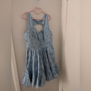 NWT Hot Topic Alice in Wonderland/Through the Looking Glass Dress XL